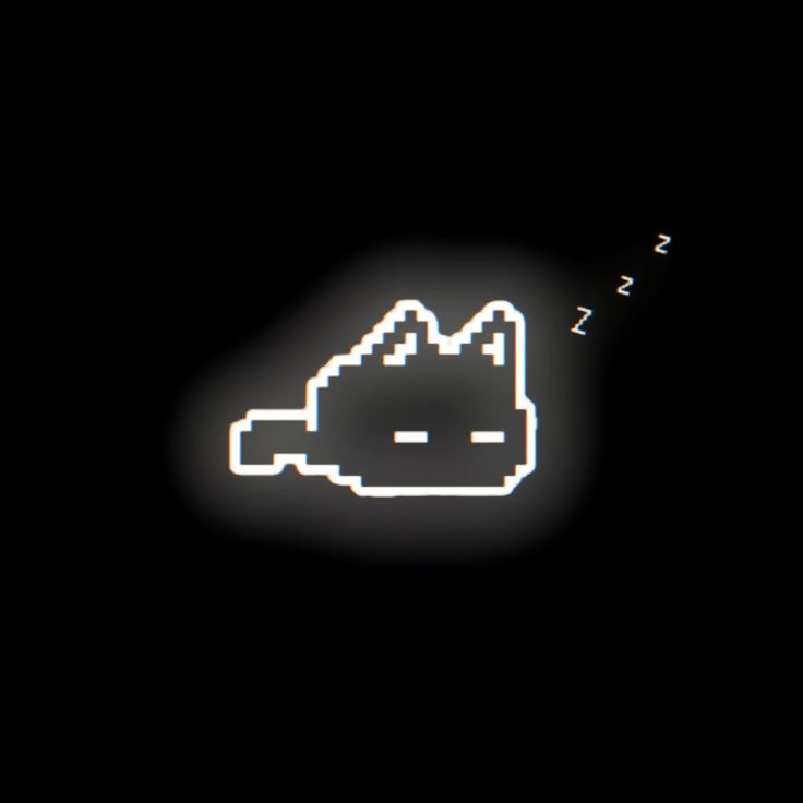 an image of a cat that is glowing in the dark