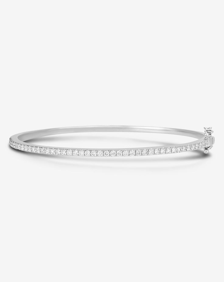 Ring Concierge Bracelets 14k White Gold / 16 cm Classic  Diamond Bangle Ring Concierge, Necklace Length Guide, Bracelet Size Chart, Bangle Ring, Hinged Bracelet, Diamond Bangle, Fine Jewelry Collection, Hinged Bangle, Bezel Diamond