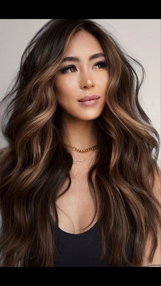 Brown Balayage Hair Extensions, Lighter Brown Hair Color, Lighter Brown Hair, Rambut Brunette, Beige Hair, Icy Blonde Hair, Dark Brunette Hair, Bronde Balayage, Hair Color Caramel