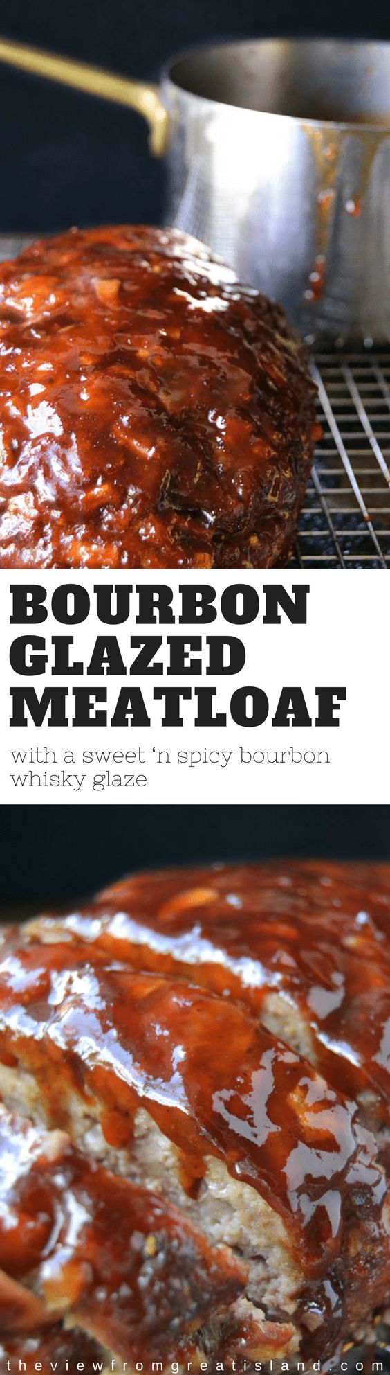 the meatloaf is covered in barbecue sauce and ready to be cooked on the grill