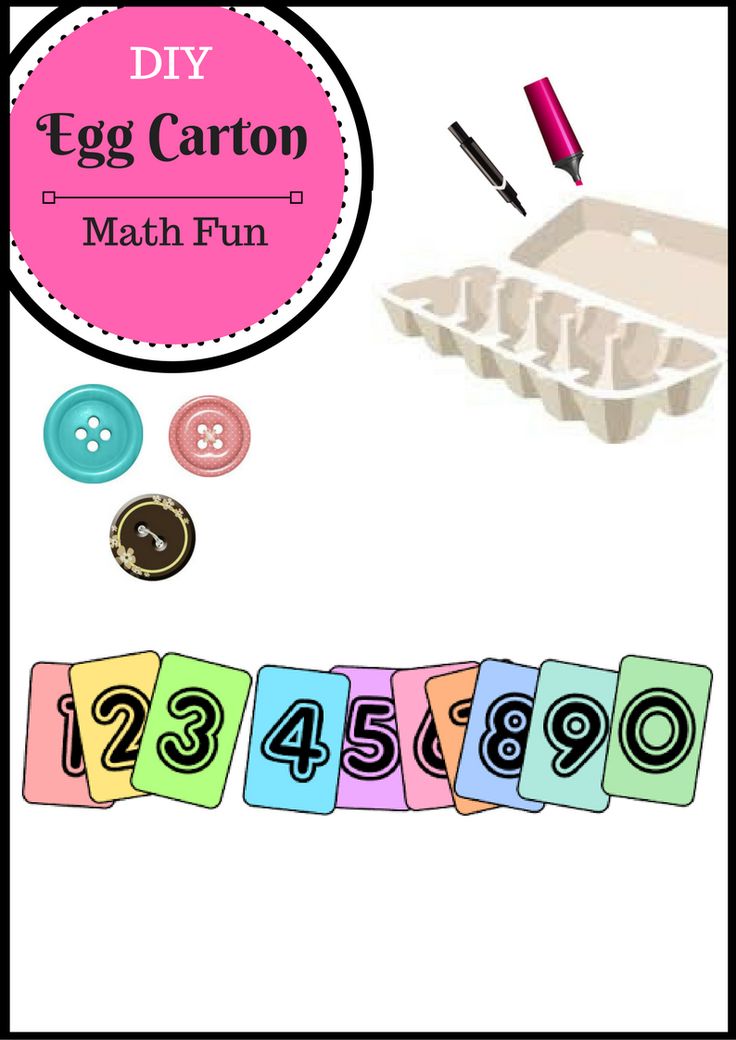 egg carton math fun for kids to practice numbers and counting with this printable activity