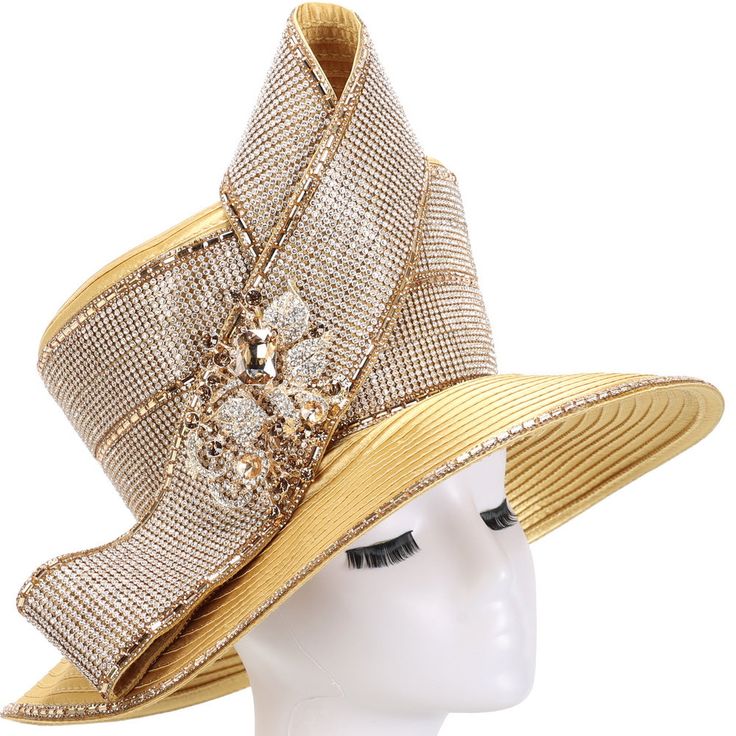 Giovanna HR22140 1 piece Brim Hat Colors: Black, Gold, Purple, Red, White Sizes: One Size Price Sign, Church Hat, Church Suits, Elegant Hats, Hat Stands, Hat Style, Church Hats, Classic Coats, Rewards Program