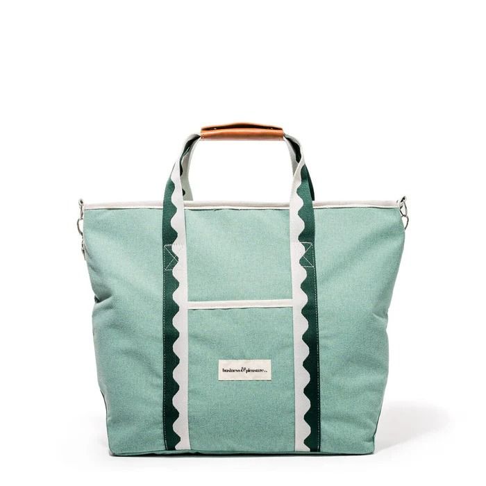 The Premium Cooler Tote Bag - Rivie Green | Business & Pleasure Co. Business And Pleasure, Cooler Tote Bag, Picnic Essentials, Small Travel Bag, Cooler Tote, Ice Packs, The Picnic, Insulated Bag, Topo Designs