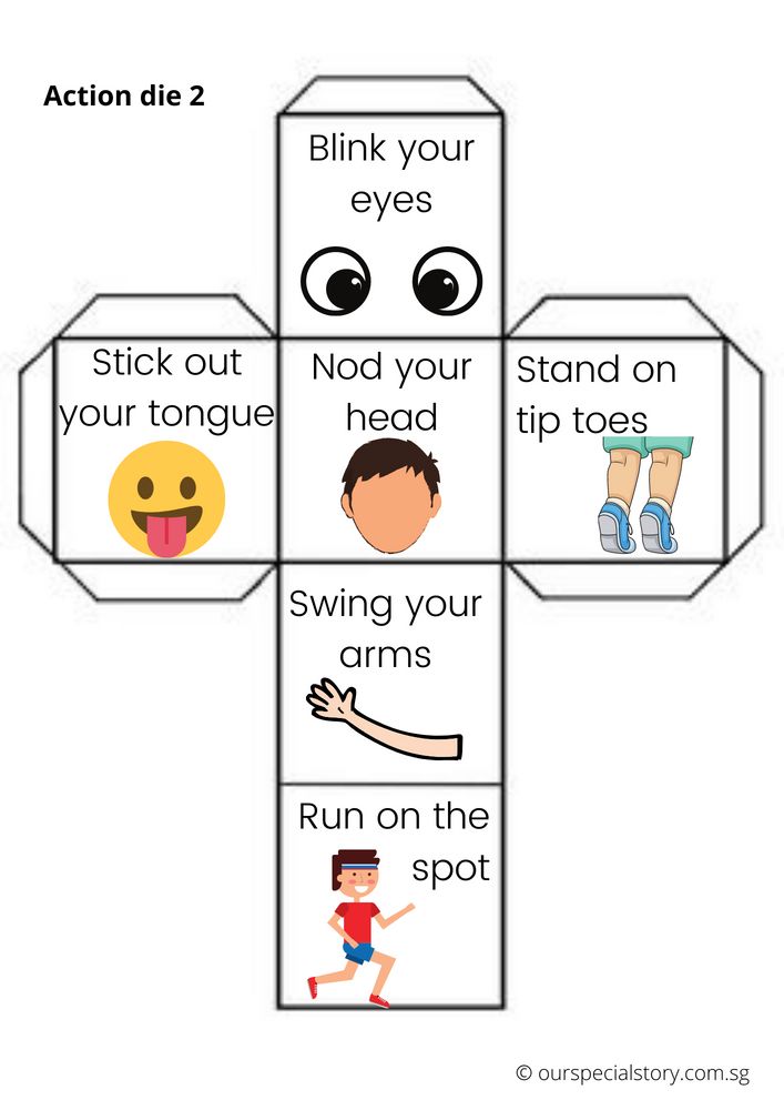 an activity for kids to learn how to read the words on their own face and head