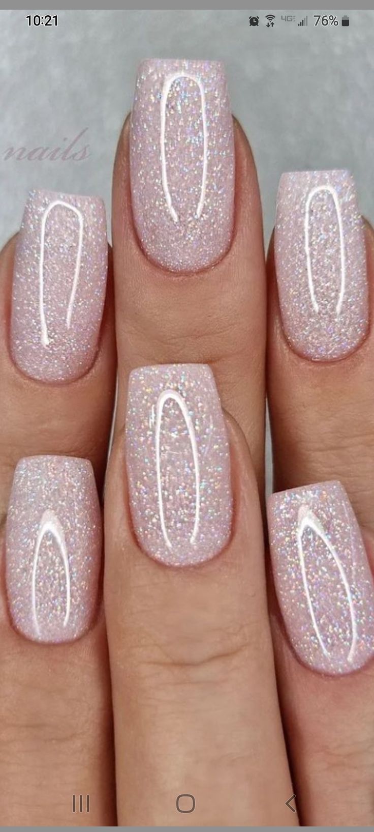 French Manicure Natural Nails, Manicure Natural Nails, Jelly Press On Nails, Solid Color Acrylic Nails, L Nails, Manicure Natural, Nails Medium Square, Nails Solid Color, Light Nail Polish