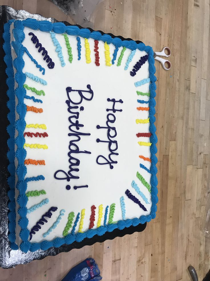 a birthday cake with the words happy birthday written on it