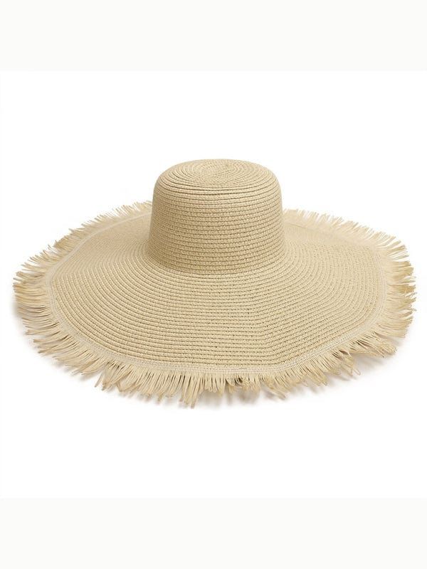 The802Gypsy Accessories/HATS Cream / FREEZE GYPSY GIRL-Large Brim Beach Hat Flowy Sundress, Straw Hat Beach, Trendy Beach, Blue Zones, Beach Vacations, Pool Parties, Acrylic Fiber, Sunny Beach, Woman Weaving