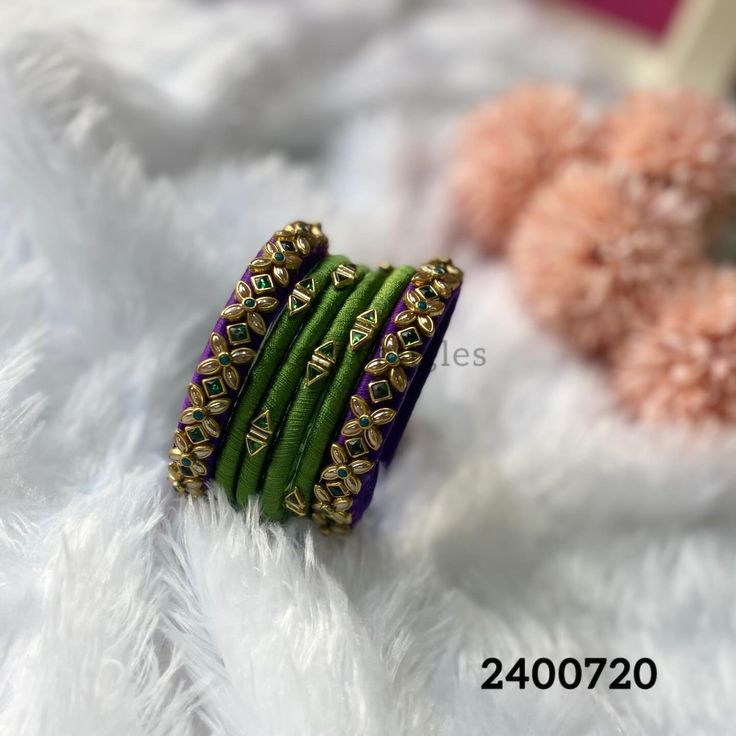 Customised Silkthread Bangle . . . ~DM for more details . . @raagabangles #bangles #bangle #bangleset #bangleceremony #banglelove #banglelovers #banglecollection #bangleslove #banglescollection #banglesset #bangleslover #bridalbangles #banglesdesign #supportlocal #smallbusiness #smallbusinessowner #buylocal #instagood #instadaily #kundan #kundanbangles #kundanjewellery #silkthreadbangles #silkthreadjewellery #silkthread #thread #threadbangles #handmadejewelry #handmade #handmadebangles Silkthread Bangle, Thread Bangles Silk Handmade, Diy Bangles, Bangle Ceremony, Silk Thread Bangles Design, Silk Bangles, Thread Bangles Design, Kundan Bangles, House Crafts