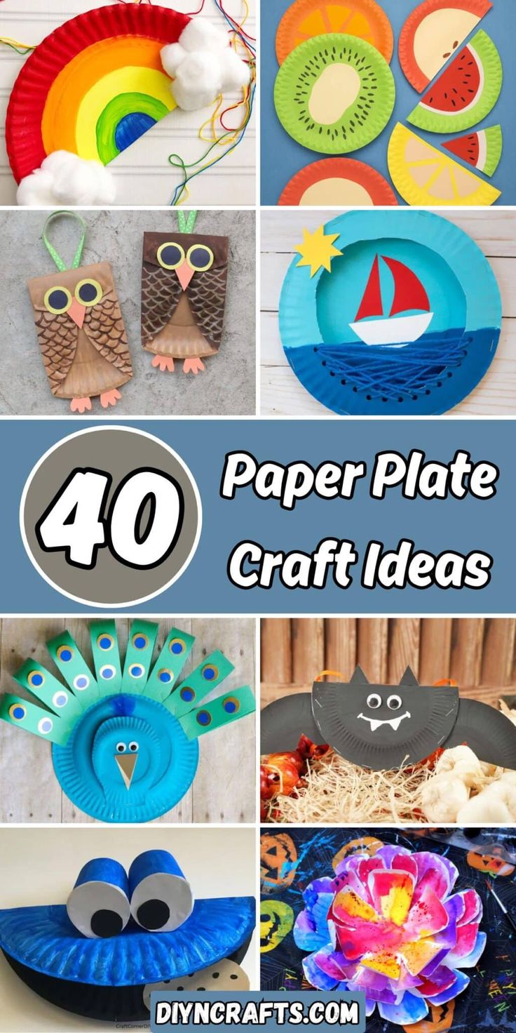 paper plate crafts for kids that are easy to make and great for the classroom or home