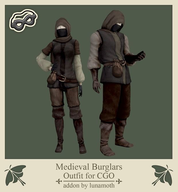 the medieval burglars outfit for cgo addon by lummroth