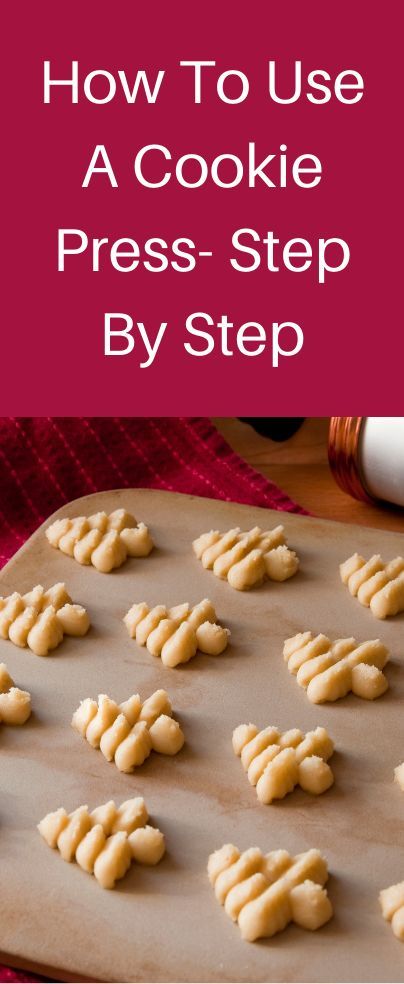 how to use a cookie press - step by step