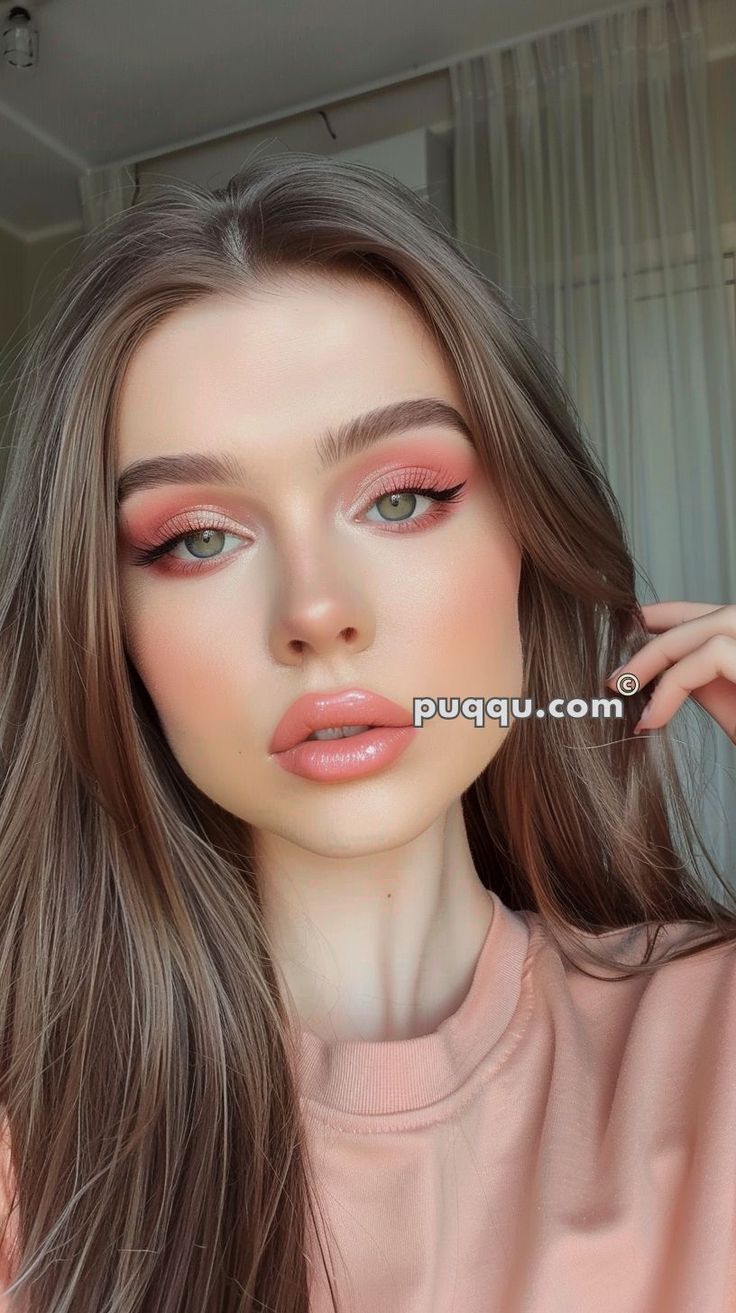 Romantic Eye Makeup, Pink Eyeshadow Looks, Eyeshadow Styles, Pink Eyeshadow Palette, Pink Eyeshadow Look, Dag Make Up, Elegantes Makeup, Mekap Mata, 20 Makeup