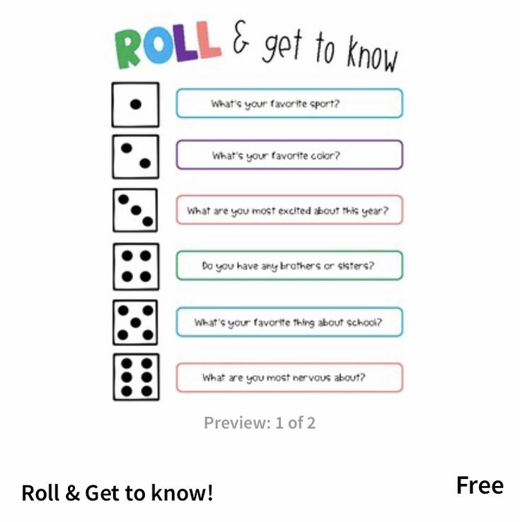 the roll and get to know game