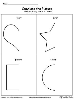 four different shapes that are in the shape of hearts, stars, and crescents