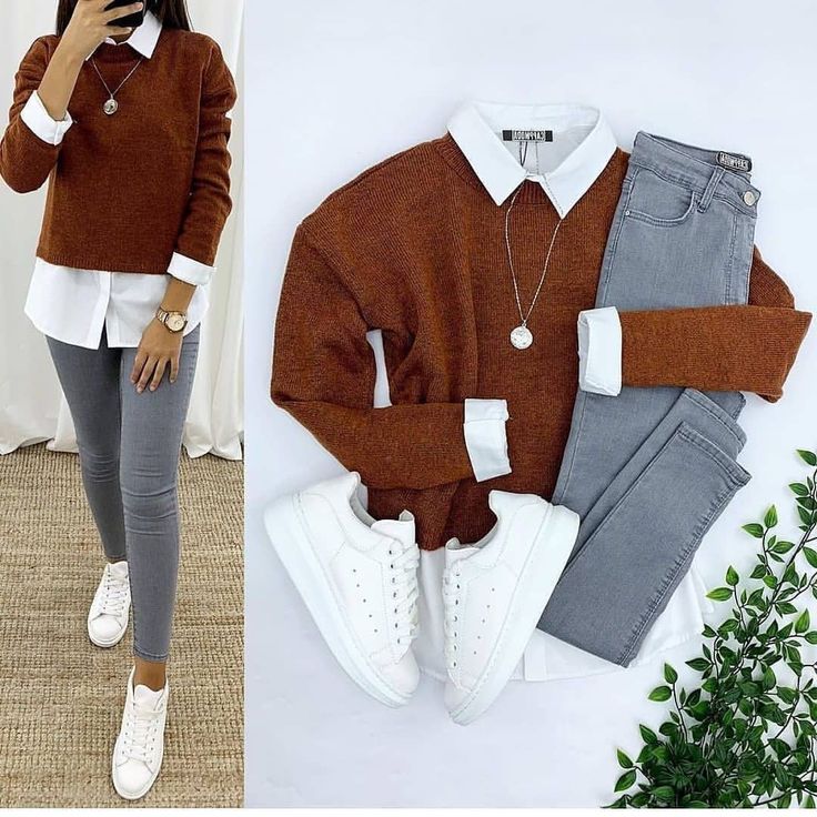 Western Wear Outfits, Causual Outfits, Fashion Hacks Clothes, Casual Work Outfits, Grey Jeans, Casual Winter Outfits, Work Outfits Women, Girls Fashion Clothes, Teenage Fashion Outfits