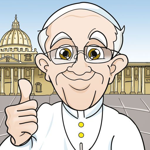 an old man with glasses giving the thumbs up sign in front of a large building