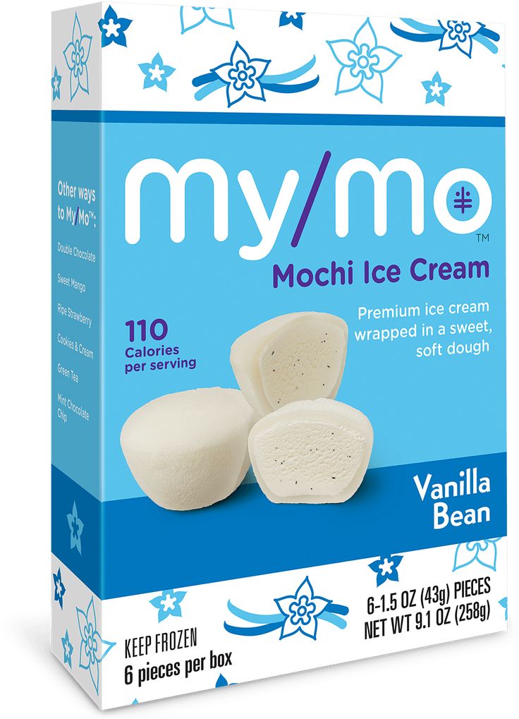 myymo ice cream with vanilla flavor, 6 pieces per box for $ 10 99