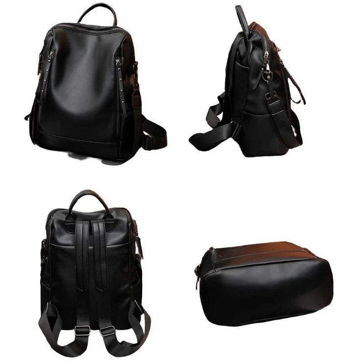 Elevate your style with the 100% Soft Genuine Leather Backpack from LeStyleParfait. Crafted from premium cowhide leather, this fashion-forward knapsack blends luxury with practicality, making it perfect for daily use, casual travel, or school. Whether you're heading to work, embarking on a day trip, or navigating your academic life, this versatile backpack offers both elegance and functionality. Key Features: Material: Made from 100% soft genuine leather, providing a luxurious feel and durable p Versatile Leather Shoulder Bag With Anti-theft Features, Black Leather Shoulder Bag For Back To School, Travel Anti-theft Backpack, Leather Anti-theft Backpack For Daily Use, Anti-theft Leather Backpack, Leather Anti-theft Backpack For Everyday, Versatile Leather Anti-theft Bag, Travel Leather Backpack With Anti-theft Features, Trendy Leather Backpack With Large Capacity