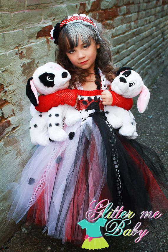 Cruella Deville Dress, Carnaval Kids, 101 Dalmations Cruella, Halloween Tutus, Villain Party, Disney Villain Costumes, Cruella Deville Costume, Cruella Costume, Princess Tutu Dresses