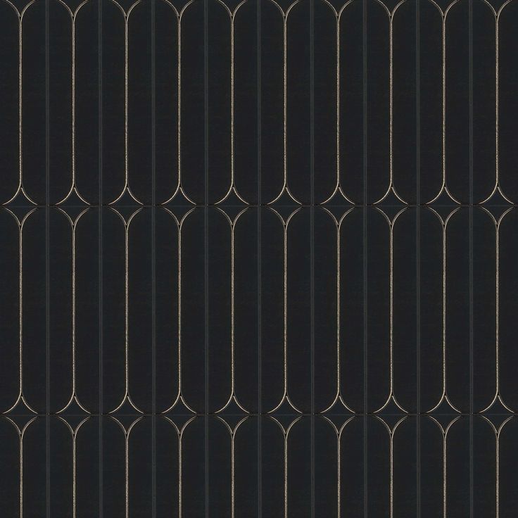 an image of a black and white wallpaper with metal bars on the top half