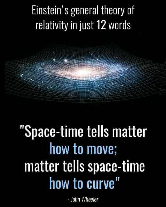 a quote from john whelley about space time and how it's different