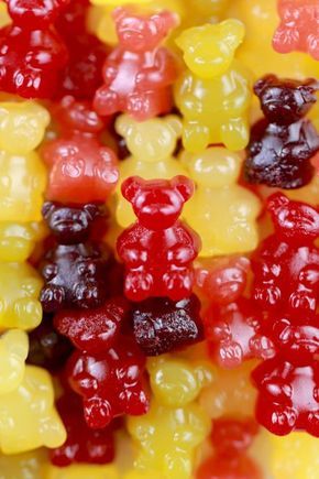 the gummy bears are all different colors