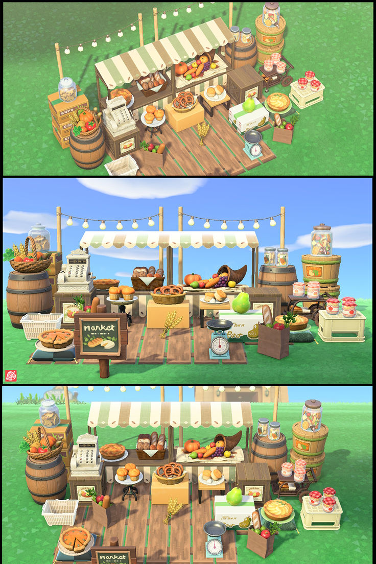 two screens showing different stages of food being served at an outdoor picnic event in the grass