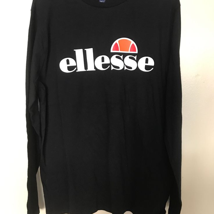 Ellesse Grazie Logo Long Sleeve Size L T-Shirt Retro Sports Print Em07406-001 Condition: New With Tags Size: Large And Xl Style: Em07406-001 Color-Way: Black Retro Sport, Retro Sports, Sports Prints, Long Sleeve T Shirt, Long Sleeve Tshirt, Long Sleeve Tees, Tee Shirts, Mens Shirts, Man Shop