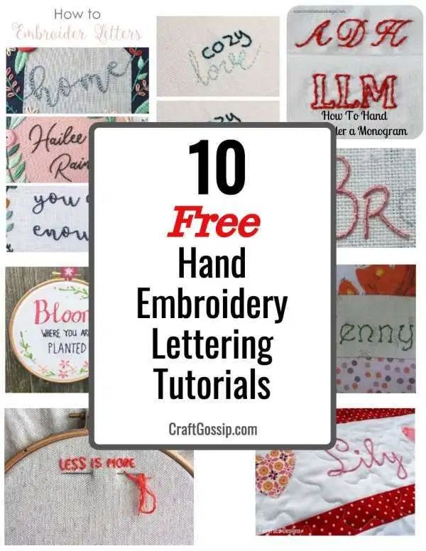 the top ten hand embroidery patterns and how to use them in your project or projects