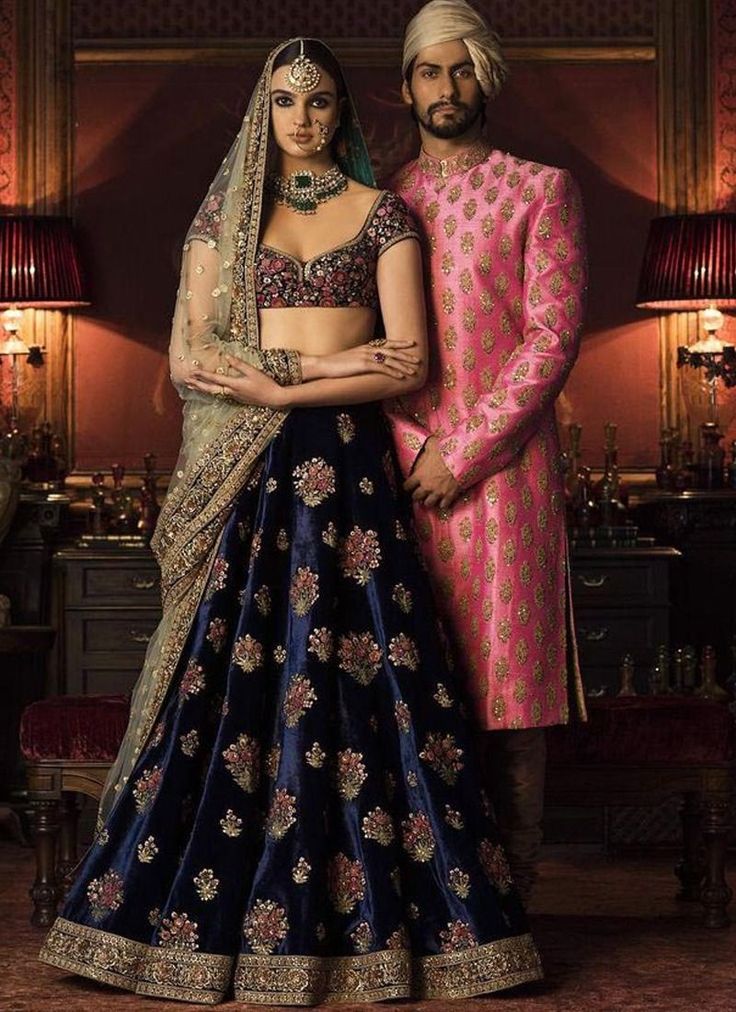 Navy Blue Wedding Lehenga with silk velvet embroidery and zardozi – Panache Haute Couture Girly Pics, Asia Fashion, Sabyasachi Lehenga, Bridal Lehenga Collection, Indian Bridal Lehenga, Designer Bridal Lehenga, Blue Lehenga, Lehenga Choli Online, Lehenga Collection