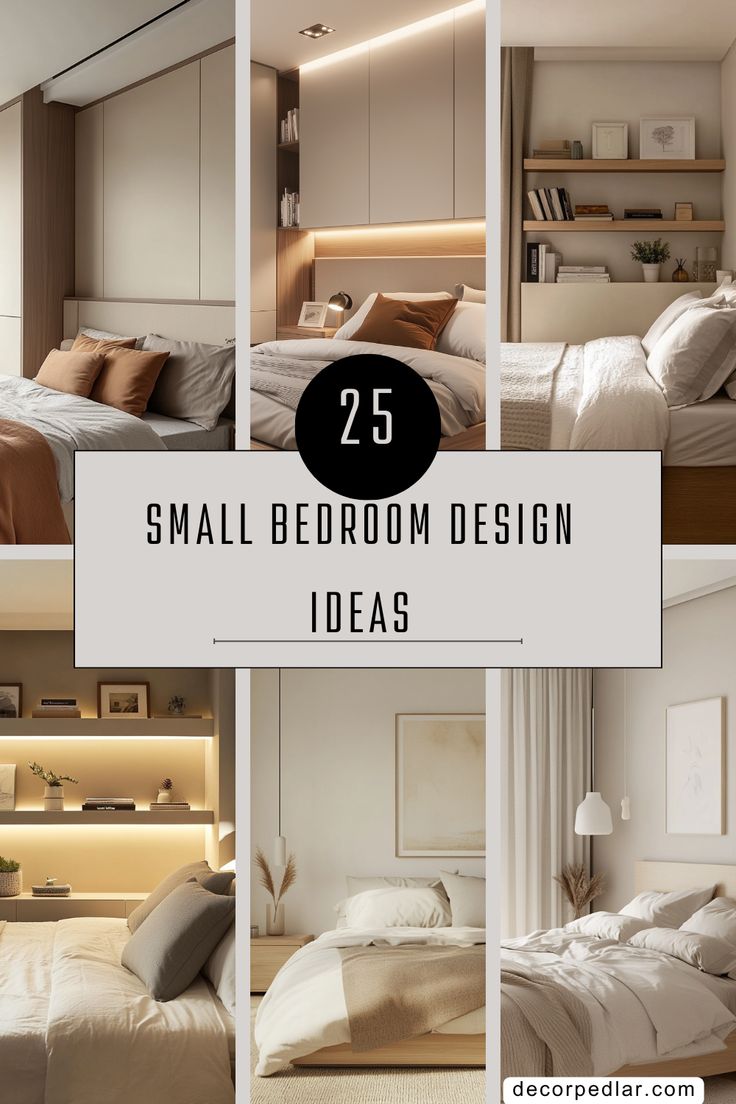 small bedroom design ideas that are easy to make yourself comfortable and stylish for the whole day