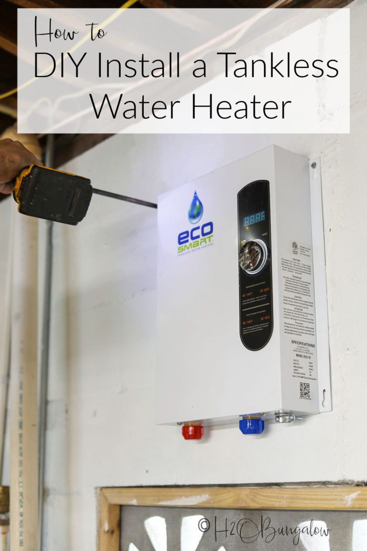 how to diy install a tankless water heater in your home or business