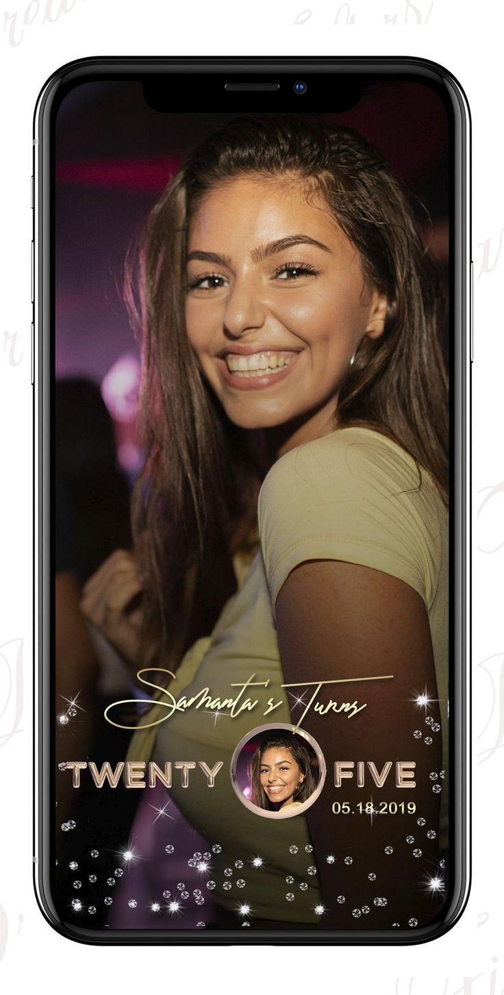 an iphone screen with the image of a woman's face and name on it