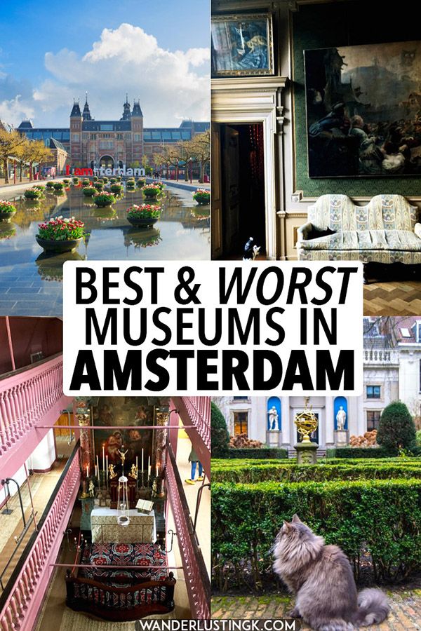 the best and worst museum in amsterdam with pictures of buildings, gardens, and people