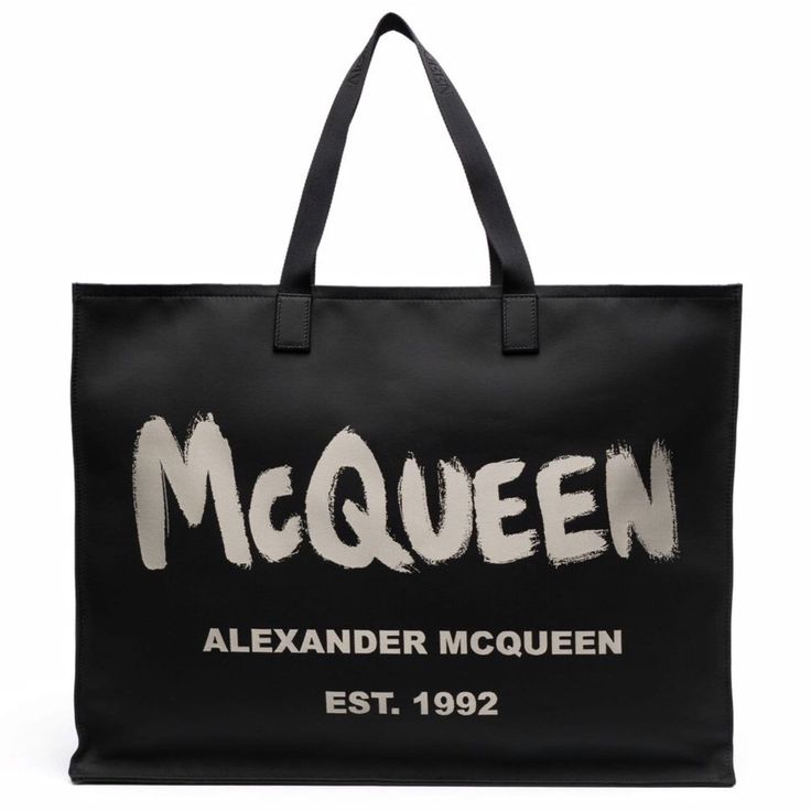 Alexander Mcqueen City East/West Toteauthentic, Brand New But Tag Is Not Attached, Color Black, Size Xl - 20.5"W X 15.7"H X 5.5"D, Comes With Original Dust Bag, Authenticity Card And Tag. Price Firm - No Offers Please. Black Printed Jacquard Bag Detailed With A Mcqueen Graffiti Print. This Bag Can Be Worn Over The Shoulder Or Hand-Held Using The Top Handles. Absolutely Stunning! * Dual Top Handles * Open Top * Interior Zip Pocket * Polyester * Made In Italy Black Alexander Mcqueen, Alexander Mcqueen Logo, Alexander Mcqueen Bag, Graffiti Logo, Alexander Mcqueen Men, Graffiti Prints, Coach Horse And Carriage Tote, Nylon Tote, Monogrammed Items