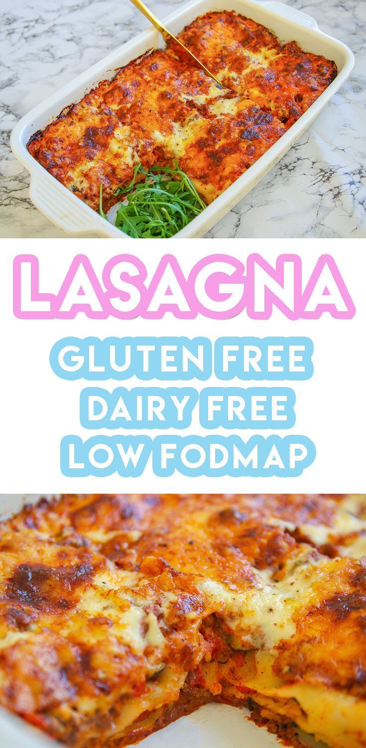 lasagna gluten free dairy - free low fodmap recipe