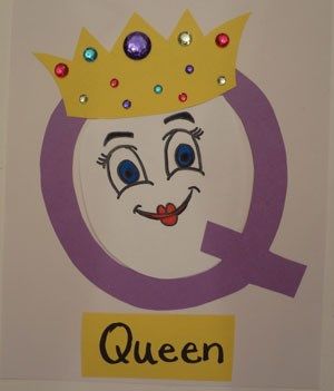 an image of a queen with a crown on it's head and the word q above it