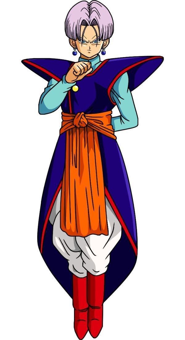 dragon ball super saiki with purple hair and orange pants