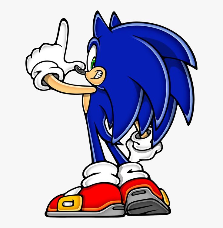 sonic the hedge cartoon character, hd png