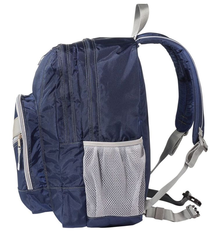 L.L.Bean Deluxe Book Pack Practical Blue Backpack For School, Sporty Standard Backpack For Camping, Sporty Backpack For Camping, Sporty Nylon Backpack For Camping, Durable Blue School Backpack, Durable Nylon Backpack For School, Durable Nylon School Backpack, Sporty Waterproof Backpack For Back To School, Practical Waterproof Backpack For School