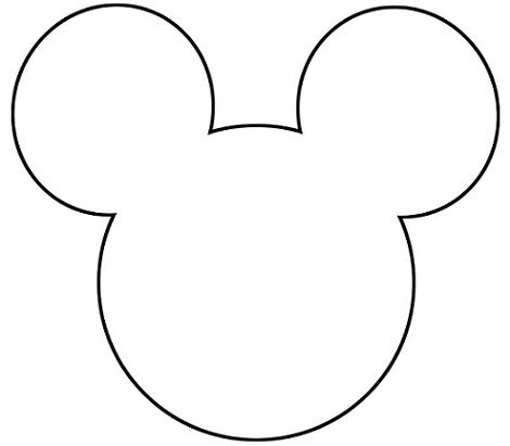 a mickey mouse head cut out