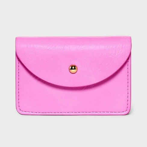 Accordion Card Case - Universal Thread™ Pink Compact Pink Card Holder With Card Slots, Versatile Card Holder With Slots For Gift, Versatile Card Holder With Card Slots As Gift, Trendy Travel Card Holder With Card Slots, Compact Pink Card Holder For Everyday Use, Compact Card Holder With Card Slots, Pink Rectangular Card Holder For Everyday Use, Compact Card Holder With Card Slots For Everyday Use, Rectangular Pink Card Holder For Everyday Use