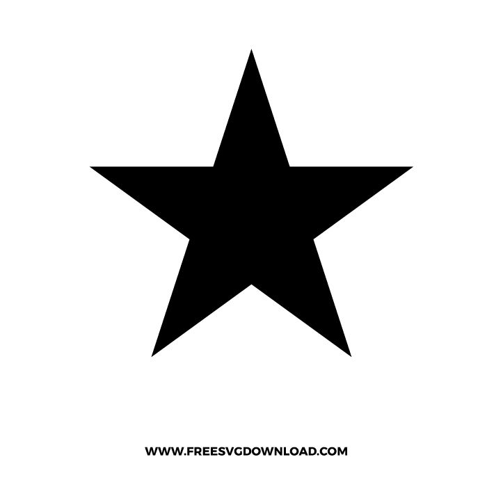 a black star on a white background