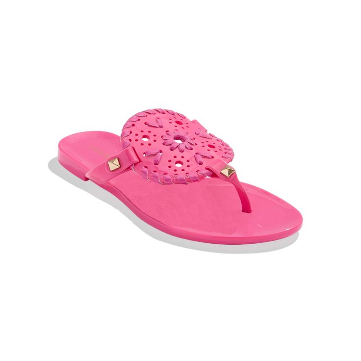 Your Jacks girl will follow in your footsteps with this adorable version of our signature jelly! The Girls Georgica Jelly is the perfect interpretation of our iconic sandals that can be worn without worry to the pool or beach thanks to its water-friendly construction. --details-- Flat Heel Height PVC Upper PVC Lining PVC Rubber Sole Style Number: 111232JL001 --fit notes-- These run small, if in between sizes, size up Construction Details, Jack Rogers, The Pool, Jelly, Rubber Sole, Heel Height, Pool, Running, Sandals