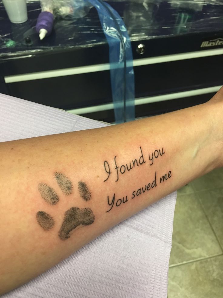 a person with a tattoo on their arm that says, i found you you saved me