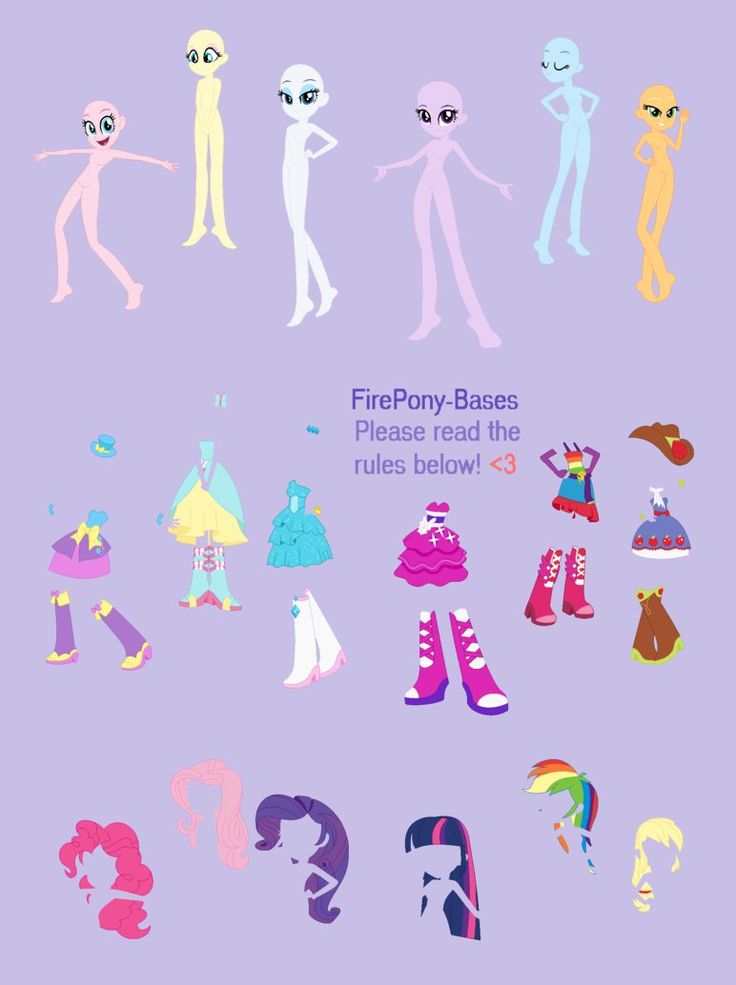 an image of some cartoon characters in different colors and sizes, with the words firefoy bags please read the rules below