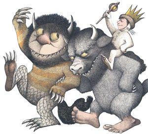 Reading Corner: Go wild at the library! : Parenting Wild Things Party, Maurice Sendak, Wild One Birthday Party, Childhood Books, Wild Things, Wild Ones, Children's Book Illustration, Wood Wall Art, Acrylic Prints