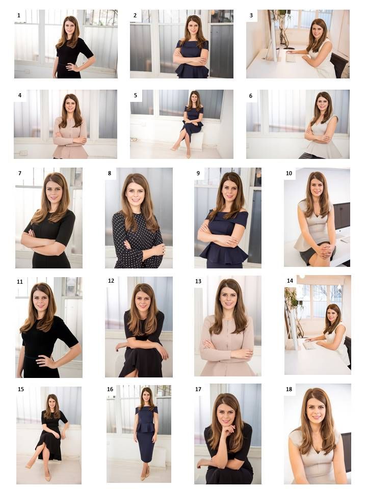 a series of photos showing women in different poses