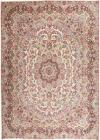 an antique persian rug with floral design