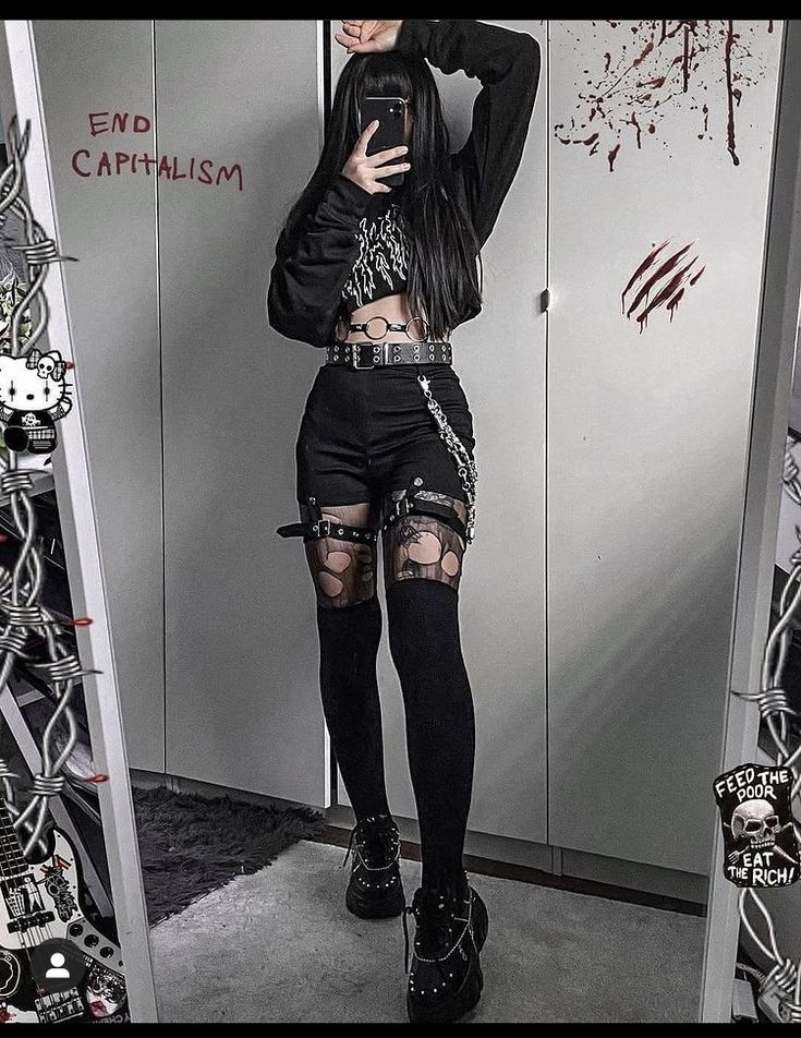 Cute Edgy Outfits, Egirl Fashion, E Girl Outfits, Fashion Fails, Tomboy Style Outfits, Punk Outfits, Swaggy Outfits, Alternative Outfits, Really Cute Outfits